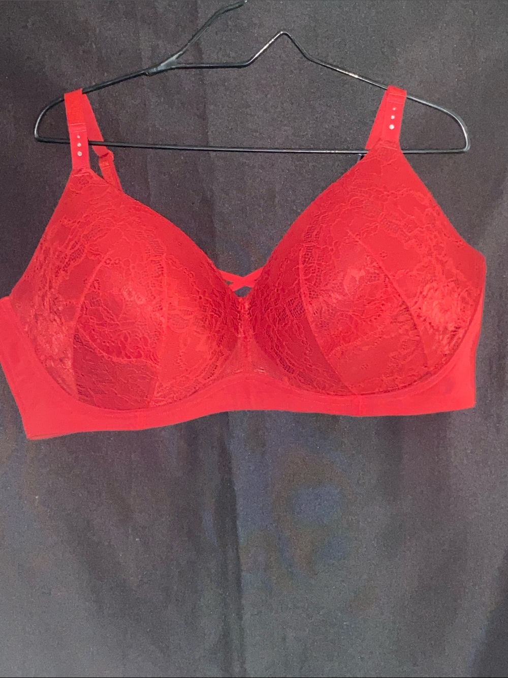 NWT torrid‎  46DDD Deep Red Lace Dream Wire Free Boost Full-Coverage Bra
